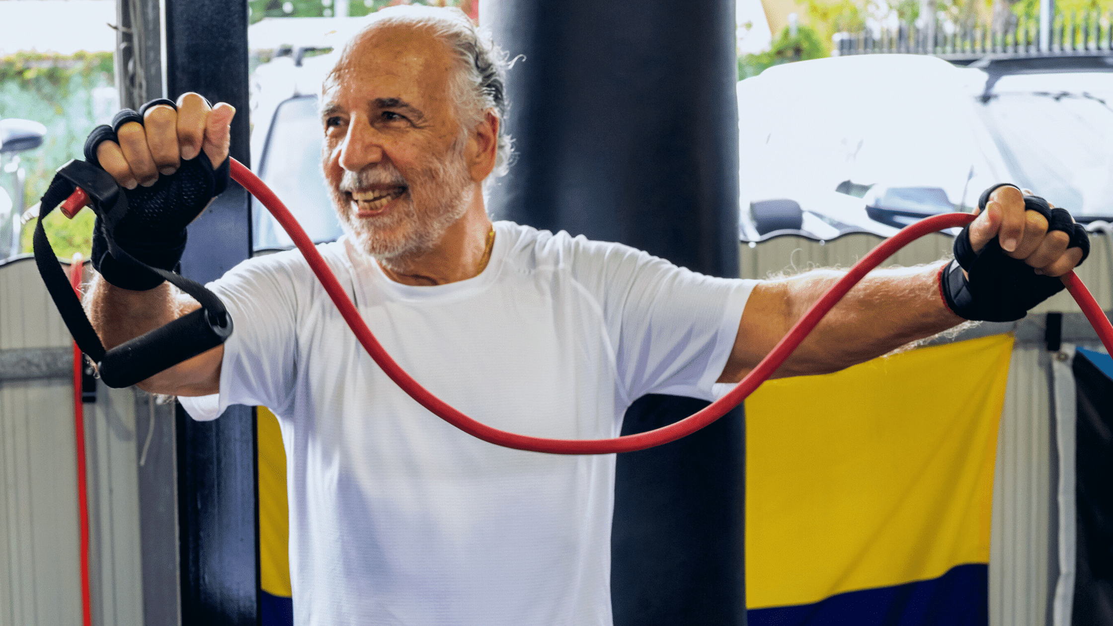 Ageless Workout Tribe Member doing strength exercise