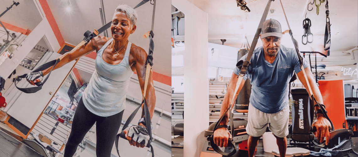 TRX Stretching Exercise with Nate Wilkins and Shebah Carfagna